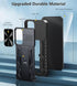 FNTCASE Samsung Galaxy A15-5G Case: Rugged Military Grade Shockproof Drop Protection Mobile Cover with Kickstand (Black)