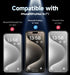 MAGIC JOHN 2 Pack for iPhone 15 Pro Max 6.7 inch Privacy Glass Screen Protector, Auto Dust-Elimination Installation, Bubble Free, HD Clear, Easy Installation