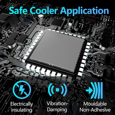 14.8 W/mK Thermal Pad, 50x90mm (0.5mm+1mm+1.5mm+2mm), Highly Efficient Heat Resistant Silicone Thermal Pads, 4 Pack