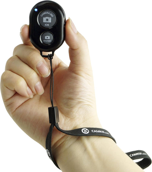 CamKix Wireless Bluetooth Camera Shutter Remote Control Clicker for Smartphones, Compatible with All iOS and Android