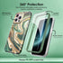 iPhone 15 Pro Max Case - Slim Stylish Design for Women, 360° Protection, Quicksand Green, with Screen Protector & Lens