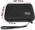 USA GEAR Hard Shell Electronic Organizer Travel Case 7.5 Inch - GPS Cases with Accessory Pocket and Water Resistant Exterior Compatible with Garmin GPS, Chargers, and More Electronics - Black