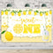 HAMIGAR 6x4ft Sweet One Banner Backdrop - Lemon 1st First Birthday Decorations Party