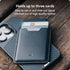 Mous MagSafe Compatible Wallet Card Holder for iPhone 15, 14, 13, and 12 Models - Black Leather Accessory