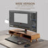 TINAMO Acacia Wood Monitor Stand with Drawer, Wooden Riser for Desk, Multi-Purpose Desktop Storage