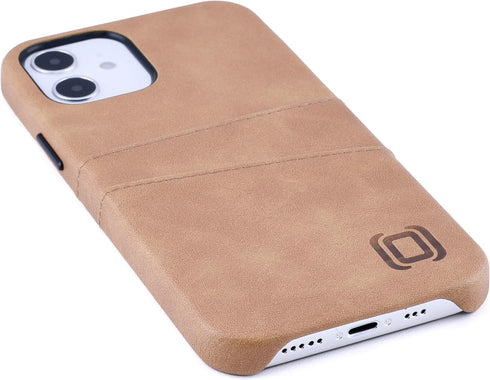 Dockem Wallet Case for iPhone 12 & iPhone 12 Pro: Built-in Metal Plate for Magnetic Mounting & 2 Credit Card Holders,