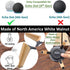 Real Wood Stand for Echo Dots (4th Gen, 5th Gen) - Wooden Mount with Metal Frame, Anti-Slip Silicone Pads