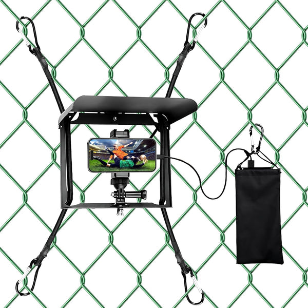 UBeesize Cell Phone Fence Mount with Foldable Shade, Game Changer Mounting Kit for