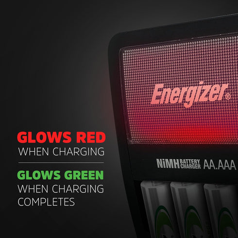Energizer Recharge Value Charger for NiMH Rechargeable AA and AAA Batteries
