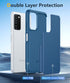BNIUT Dual Layer Shockproof Case for Samsung Galaxy A03s, Rugged Heavy Duty Cell Phone Cover - Blue Navy
