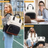 Backpack 17 inch LOVEVOOK Leather Laptop for Women, Professional Work & Travel Bag, Brown