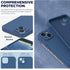 Blue Jay Liquid Silicone Phone Case for iPhone 14 with Screen Protector, Camera Protection + Soft Microfiber Lining,