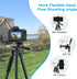 LINKCOOL 160cm/63 Adjustable Phone Tripod, Lightweight Portable Stand with Remote Shutter for iPhone Samsung Smartphone