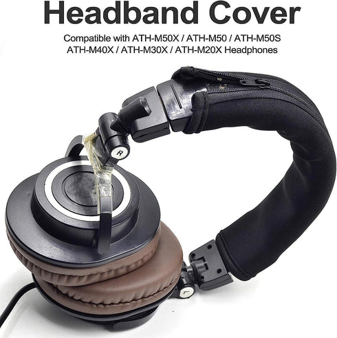 ATH M50X Headband Cover Replacement Protector Compatible with Audio Technica M30 M40 M50 M50X M50S M40X M20X M30X