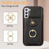 Asuwish Phone Case for Samsung Galaxy S22 Plus, Black, Wallet Cover with Screen Protector & Crossbody Strap