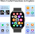 Popglory Smart Watch, 2.01'' with AI Voice Control, Answer/Make Calls, Blood Pressure/SpO2/Heart Rate Monitor, Fitness