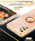 LeYi Pink Case for Samsung Galaxy A32 5G with 2-Pack Tempered Glass, 360° Rotatable Ring Holder & Magnetic Kickstand.