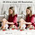 Indoor Security Cameras, 2pcs WiFi Home Camera with Night Vision, Smart Motion Detection, 2-Way Talk, Cloud & SD Storage