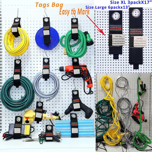 Extension Cord Holder Organizer Straps 9Pack, Heavy Duty Storage Straps for Garage RV Boat Organization