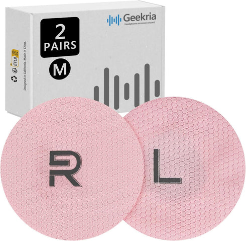Geekria 2 Pairs Flex Fabric Headphones Ear Covers, Washable & Stretchable Earcup Protectors for Headsets