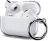 ULAK Clear Case for Airpods Pro 1st Generation, Soft TPU Transparent Shockproof Cover with Keychain, Front LED Visible
