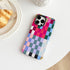 Compatible with iPhone 12 / iPhone 12 Pro Case,Cute Colorful Checkered Case with Shockproof Slim Soft TPU and Hard PC Protective Cases for Women/Men Designed for iPhone 12/12 Pro (Colorful 1)