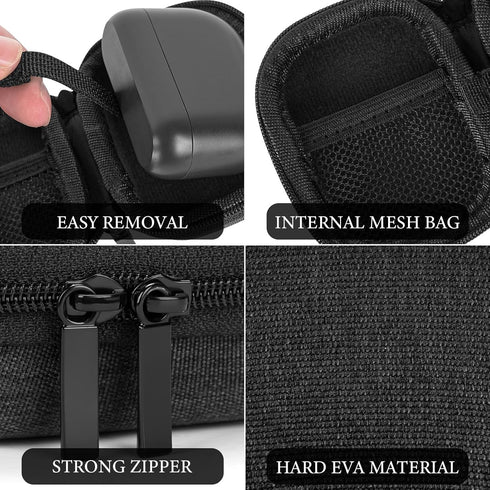 Geekria Shield Earbuds Case for Jabra Elite 10 Gen 2, Elite 8, Elite 75t, Elite 65t, Hard Shell Travel Bag