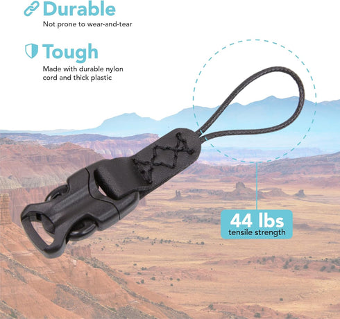 Foto&Tech 2 Pieces Quick Release QD Loop Connector for Camera Neck Strap, Compact Camera, Point-and-Shoot