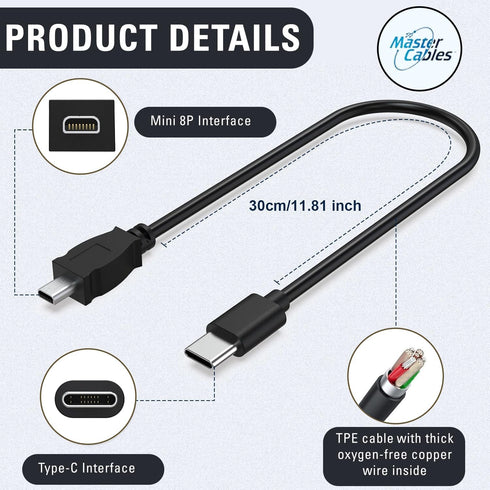 UC-E6 UC-E16 UC-E17 12 Inch Replacement USB-C Data Transfer & Charging Cable Compatible with Nikon / / Connect Nikon