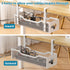 Under Desk Cable Management Tray 2 Pack, No Drill Cable Management Under Desk, Desk Cable Organizer with Clamp for