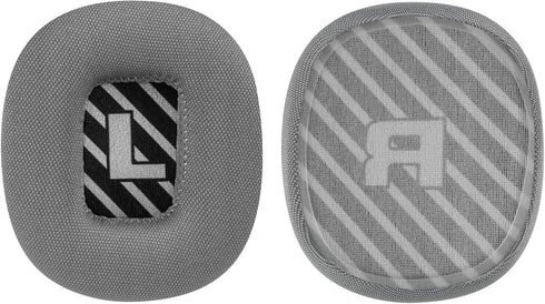 Geekria Comfort Mesh Fabric Replacement Ear Pads for Astro Gaming A10 Gen 2 Headphones, Ear Cushions (Grey/Black)