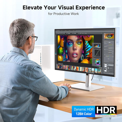 25ft, 2K@60Hz, Cable Matters DisplayPort to DisplayPort Cable - Supports up to Male to Male Computer Monitor Cable, DP