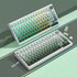 Womier 60 75 100 Green Keycaps for Mechanical Keyboard, Shine Through PBT Keycaps Cherry Profile, Custom Key Cap