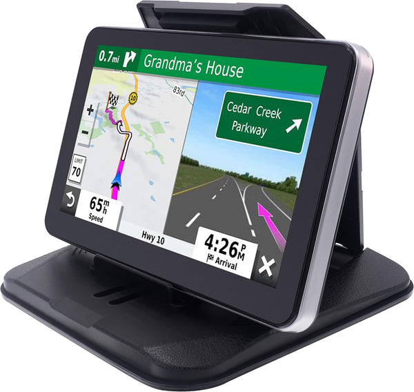 Dashboard GPS Mount - Fits 4.3"-9.6" Screens, Universal Compatibility with All Smartphones and Tablets, Easy to Mount