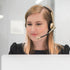 Koss CS100 USB On-Ear Headset, Double-Sided, Lightweight, Black & Beige, with Boom Microphone. Perfect for clear audio!