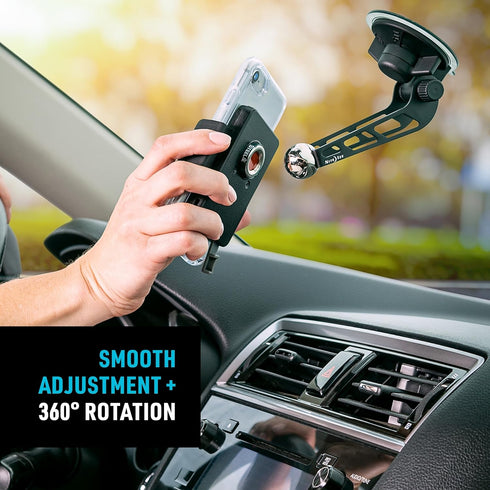 Nite Ize Steelie Windshield Kit - Magnetic Cell Phone Holder for Car Accessories, Sturdy Windshield Mount for Cell