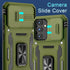 DEERLAMN Galaxy S24+ Plus Case, Olive Green, Military Grade Shockproof, Slide Camera Cover & Screen Protector,