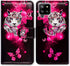 Galaxy A42 5G Case, White Tiger Butterfly Leather Flip Wallet Cover with Card Slot Holder Kickstand for Samsung A42