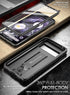 Poetic Revolution Case for Google Pixel 8 5G, 6.2", Black - Rugged, Full-Body, 20FT Drop Tested, Kickstand & Screen