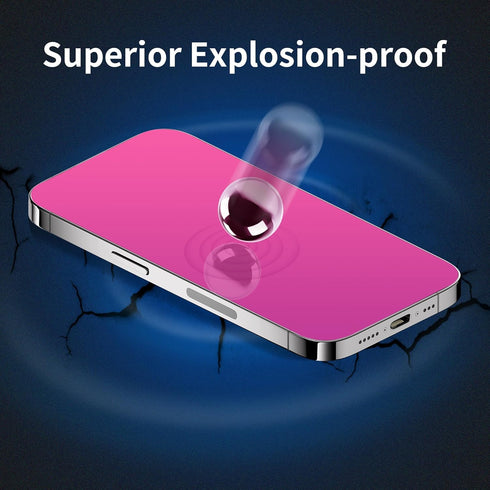 iPhone 15 Pro Max Privacy Screen Protector 6.7" - Gradient Colorful, Anti-Spy, Anti-Blue Light, Full Coverage, Easy