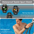 Military Smart Watch - LED Flashlight, Compass, SOS, Rugged Tactical Bluetooth, Heart Rate Monitor, Green