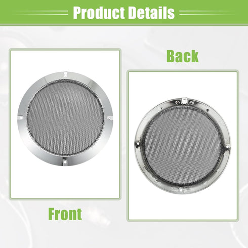ACROPIX Universal Speaker Grills Cover Mesh for 4" and 6.5" Audio Speaker Subwoofer, Pack of 4