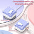 R-fun AirPods 3rd Generation 2021 Charging Case Cover, Full Drop Protection with Cleaner Kit & Keychain, White/Lavender
