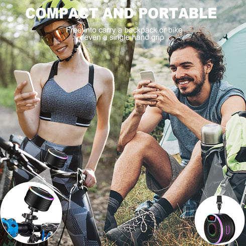 Bluetooth Speakers, IPX7 Waterproof Shower Speaker with LED Display, FM Radio, Suction Cup, Built-in Mic, Best Gifts