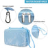 Hard Travel Case Compatible with ESOXOFFORE/for YTETCN/for WEEFUN/for GKTZ/for Anchioo Instant Print Camera for Kids, Storage Holder with Mesh Pocket for SD Card, USB Cable, Colour Pen, Blue