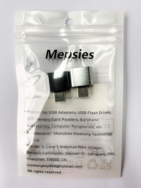 USB C to USB Adapter (Pack of 2), Type C to USB-A Converter, Compatible with MacBook, Tablets, Black and Silver