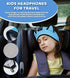 Kids Bluetooth Headphones Adjustable Headband, Wireless Sleep Headphones with Wired Playback for School and Travel