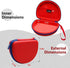 LTGEM Hard Case for JBL JR300BT, JR310BT & Sony MDR-ZX110, ZX110NC, ZX310AP Wireless Headphones - Red