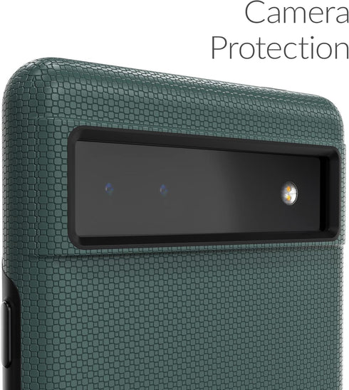 Crave Dual Guard Shockproof Protection Case for Google Pixel 6a, Dual Layer Case in Shaded Spruce Forest Green