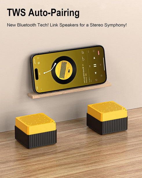AYJBKL IPX6 24H 5.3, Portable Bluetooth Speakers, Waterproof Wireless Outdoor Small Speaker with Playtime, HD Stereo